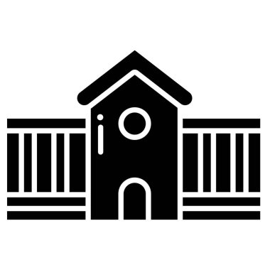 Ev. Web simgesi basit illüstrasyon