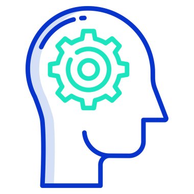 İnsan kafası. Web simgesi