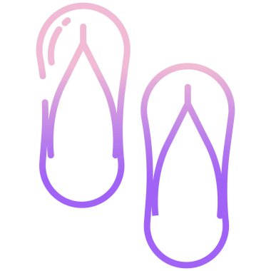 Sandaletler. Web simgesi basit illüstrasyon