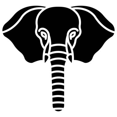 Fil ağı simgesi, vektör illüstrasyonu 