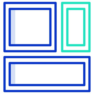 çerçeve simge vektör çizim 