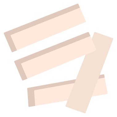 beyaz arkaplanda tebeşir basit vektör simgesi