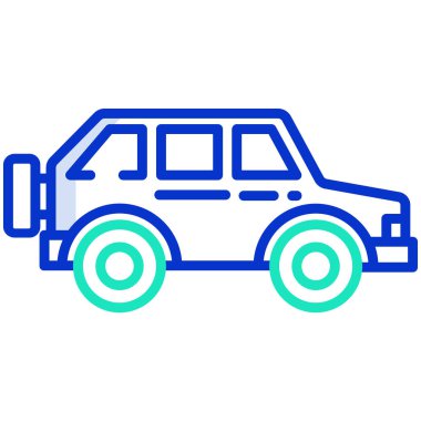 - Araba. Web simgesi basit tasarım