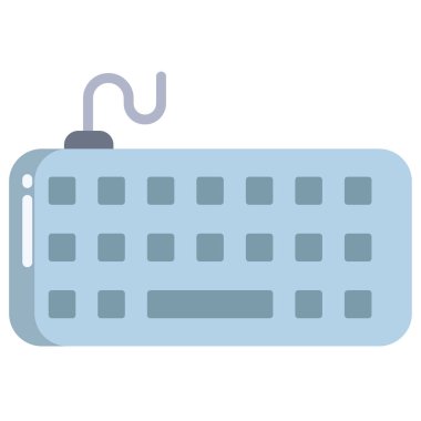 Klavye web simgesi, vektör çizim