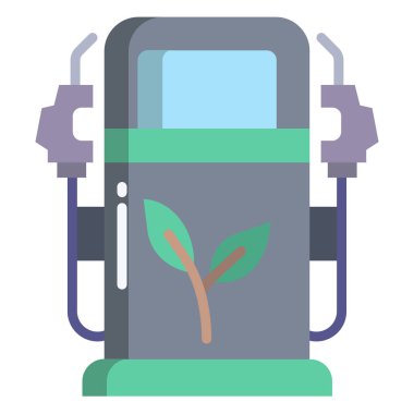 Yakıt Simgesi Vektörü. Basit düz sembol