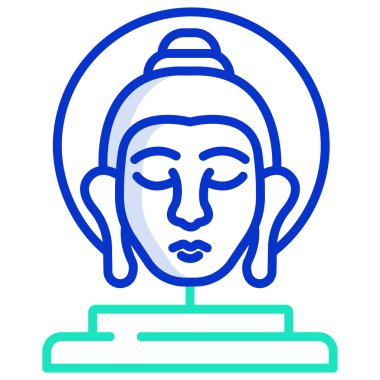 Buda. Web simgesi basit illüstrasyon