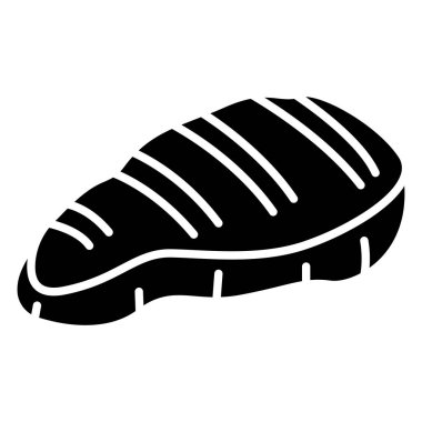 Biftek, web simgesi basit tasarım