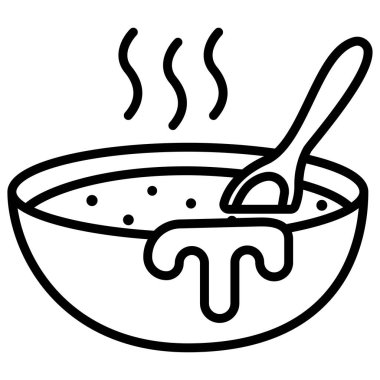 Yemek. Web simgesi basit illüstrasyon