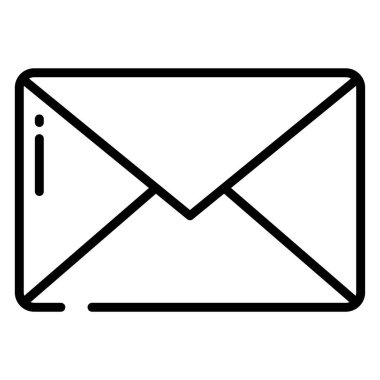 E- posta web simgesi vektör illüstrasyonu