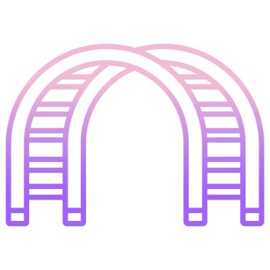 merdiven simgesi vektör tasarım ögesi şablonu