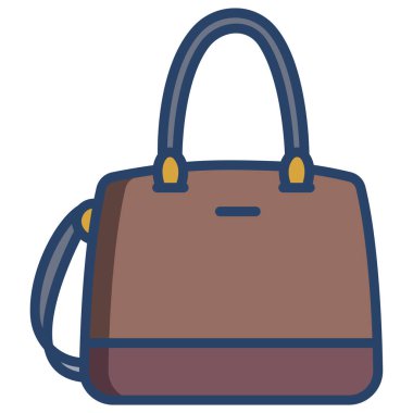 El çantası simgesini, basit vektör çizim