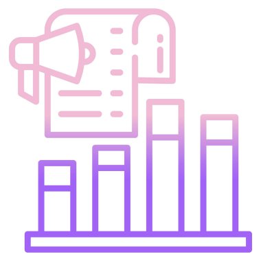 Analizler. Web simgesi basit illüstrasyon