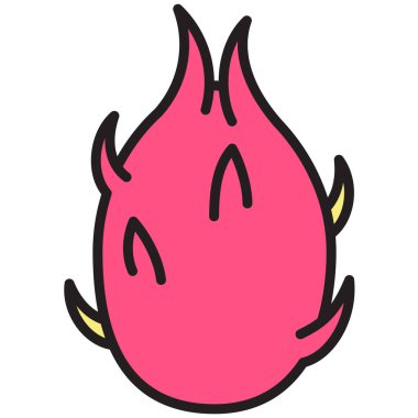 meyve ikonu vektör illüstrasyonu 