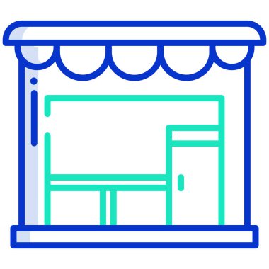 Basit vektör simgesi, depolama illüstrasyonu