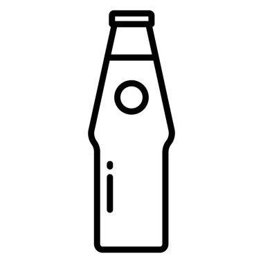 Web için basit bir içecek vektör simgesi çizimi