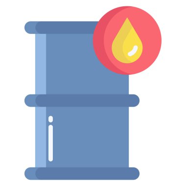 Bir varilin vektör illüstrasyonu