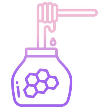 bal şişesi ikon vektör illüstrasyonu