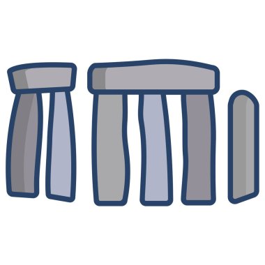 Basit vektör simgesi, Stonehenge illüstrasyonu