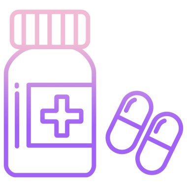 Tıbbi hap vektör simgesi