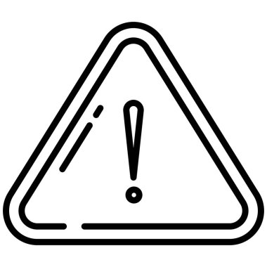 uyarı işareti simgesi, vektör illüstrasyonu