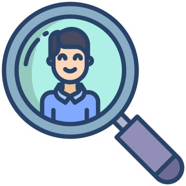 Basit vektör simgesi, Arama konsepti