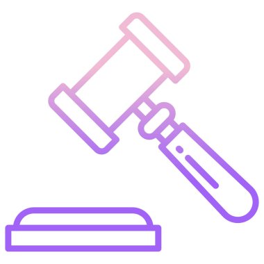 Açık arttırma. Web simgesi basit illüstrasyon