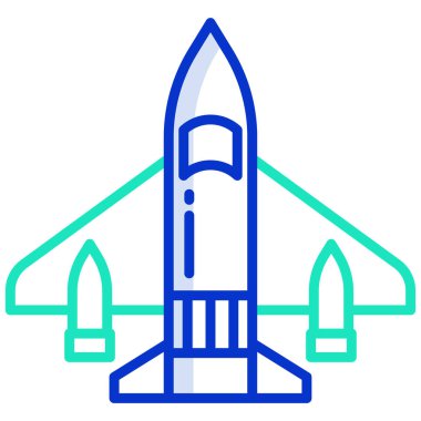 Uçak simgesinin vektör illüstrasyonu