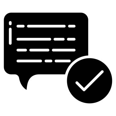 Sohbet simgesi vektör illüstrasyonu