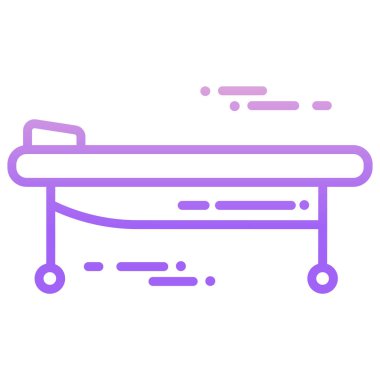 Yatağa. Web simgesi basit illüstrasyon