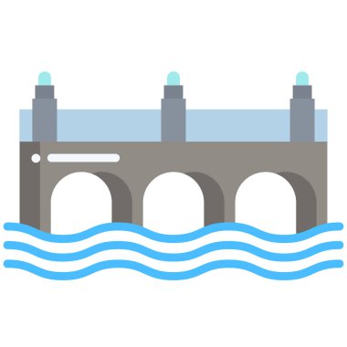 Köprü. Web simgesi basit illüstrasyon