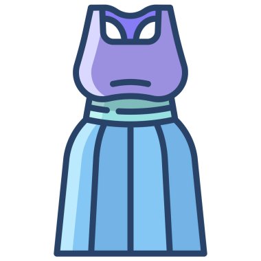 Elbise. Web simgesi basit illüstrasyon