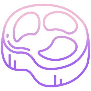 Biftek, web simgesi basit tasarım