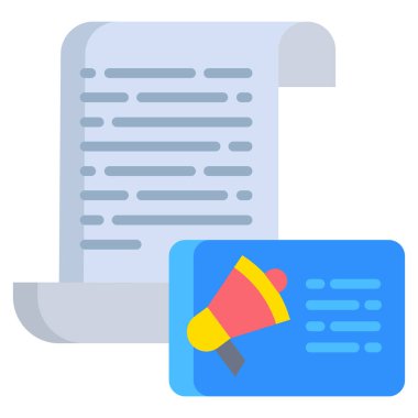 Beyaz arkaplanda basit vektör betiği simgesi