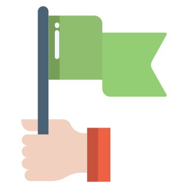 Bayrak. Web simgesi vektör illüstrasyonu