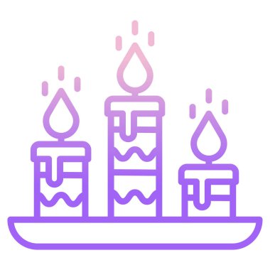 Mumlar. Web simgesi basit illüstrasyon