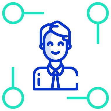 kullanıcı web simgesi basit vektör illüstrasyonu