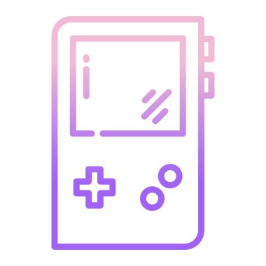 oyun konsolu simgesi, vektör illüstrasyonu