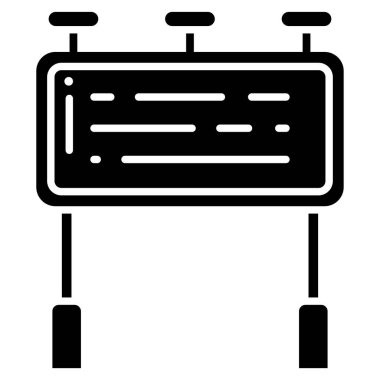 Basit vektör simgesi, işaret illüstrasyonu