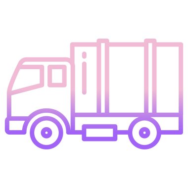 Kamyon. Web simgesi basit illüstrasyon