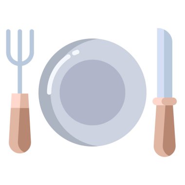 yiyecek ikonu vektör illüstrasyonu 