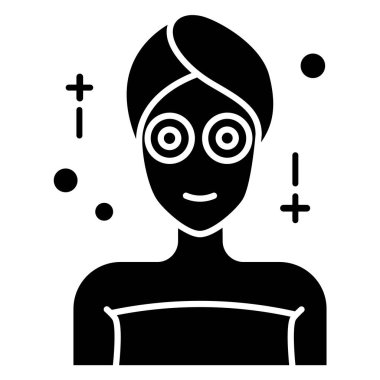 Kadın. Web simgesi basit illüstrasyon