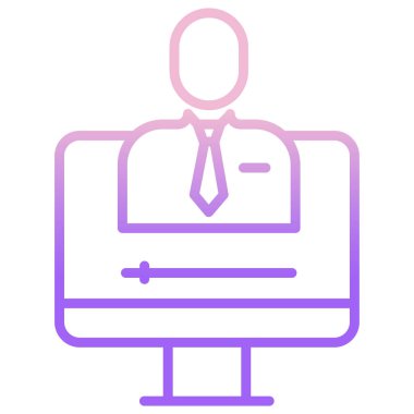 İnternetten alışveriş. Basit resimleme