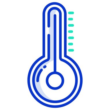 termometre basit simgesi, vektör çizim