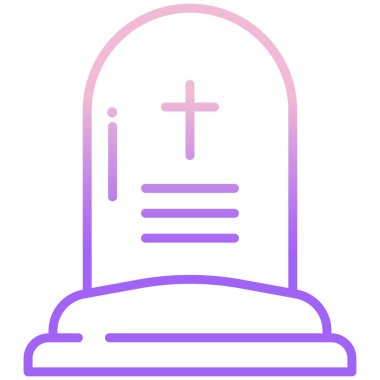 mezar. Web simgesi basit tasarım