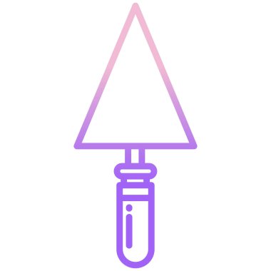 Trowel web simgesi basit vektör illüstrasyonu