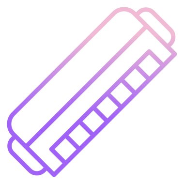 Mızıka. Web simgesi basit illüstrasyon