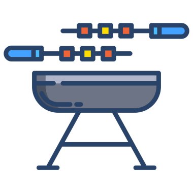 Barbekü vektör çizim