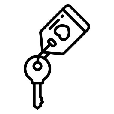 Anahtar. Web simgesi basit illüstrasyon 