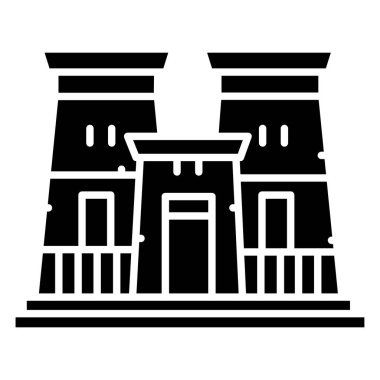 Tapınak. Web simgesi basit illüstrasyon