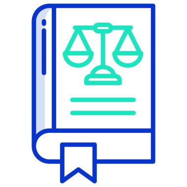 Kitap. Web simgesi basit illüstrasyon 